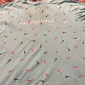 Blue Nike shirt